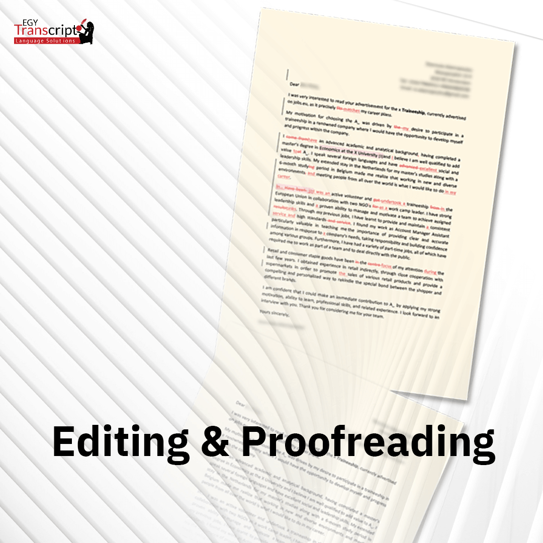 Editing & Proofreading Editing & Proofreading